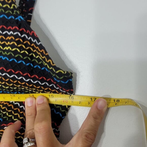 Baltex Women's Multicolor Patterned Sleeveless Bottom One-Piece Swimsuit Size 14 - Picture 9 of 11